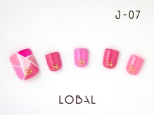 ロバル ネイルアンドまつげ(LOBAL)/フットネイルJ‐07￥10,700☆