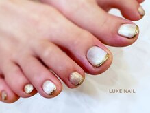ルークネイル 恵比寿店(LUKE NAIL)/マグネットミラーフレンチフット