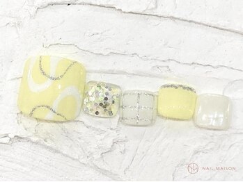 ネイルメゾン 池袋店(NAIL MAISON)/個性派イエロー¥9000
