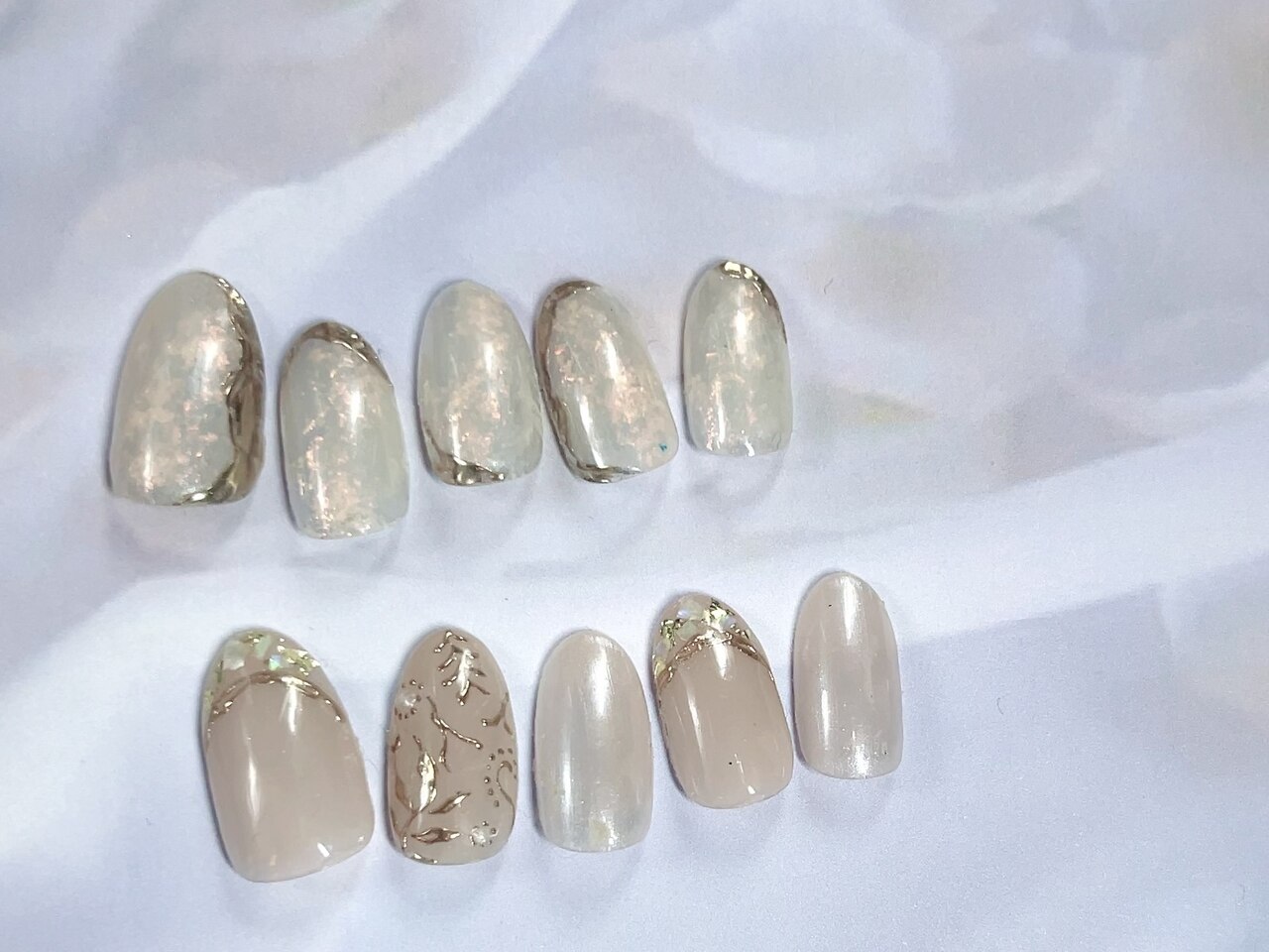 プロフ必読　様　　ホワイトワンカラー 2025年秋トレンド】ホワイト ワンカラーのネイルデザイン集