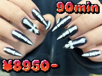 つめノさきの写真/《中崎町》持ち込み&海外系デザインOK!Artやり放題90分¥8950~◆指先からセンスが漂う上級者な雰囲気を♪