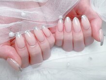 ラニ ネイル(Rani Nail)/キラキラガラスフレンチ