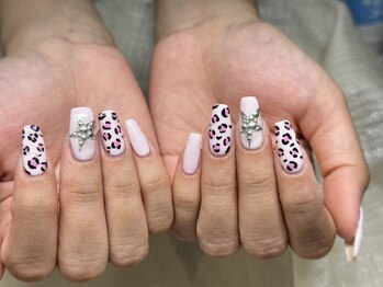 持ち込み｜ヒョウ柄ネイル