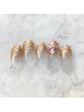 ネイルサロンリュクス (nailsalon Luxe)/秋色ラメグラデーション☆