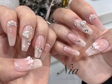 ニア ネイルサロン 大阪駅前第2ビル(Nia)/ガーリーピンクネイル