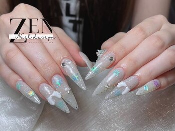 ゼン ネイル デザイン 池袋(ZEN NAIL DESIGN)/長さだしやり放題×つけ放題