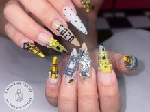 ネイルズガッシュ 溝の口店(NAILs GUSH)/推しネイル/チェック/ドット/3D