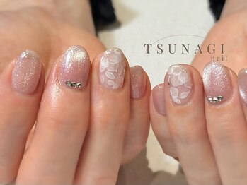 ツナギネイル 亀有(TSUNAGI nail)の写真/定額ボリューム￥9,900*手描きアート多数　上品&大人可愛いデザインが充実◎[亀有/綾瀬/フィルイン]