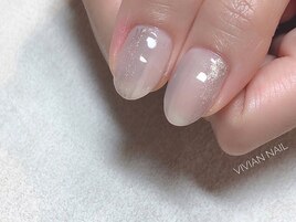 ニュアンスネイル　グレージュ