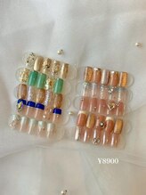 ファーストネイルアンドアイラッシュ(1st NAIL&eyelash)/大人綺麗定額デザイン¥8900