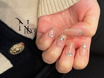 イチマルサン(N゜103)の写真/仕上りの美しさに定評あり◎デザイン性の高さも魅力♪思わず見惚れてしまう、周りに自慢したくなる指先に★