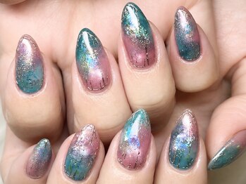 ネイルキュート アンド クールラッシュ 亀有店(nailcute & CoolLash)/持ち込みニュアンスデザイン