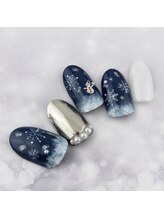 ラ カゼッタ(La casetta)/雪の結晶ミラーネイル