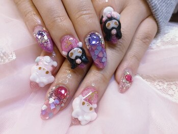 ネイルサロン パピリオ(Nail Salon papilio)/クロミちゃんネイル