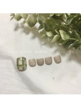セレクトネイル ココ 秦野店(SELECT NAIL COCO)/Foot チェックネイル