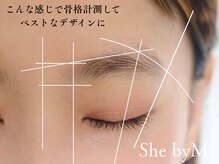 シーバイエム 蒲田(She byM)/眉毛→顔全体からの黄金比を計測