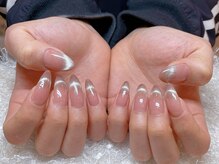 レアネイル 新宿(le'a nail)/マグネットフレンチデザイン