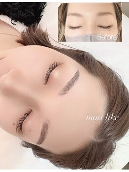 モストリーク(most like)の写真/薄い眉で悩んでいる方にはハリウッドブロウリフト◎しっかり生えてる方には眉ワックスがオススメです◎