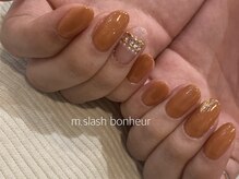 エムスラッシュ ネイル たまプラーザ(M.SLASH)/秋　テラコッタネイル