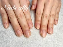 ネイルズアリー 立川店(Nails ally)/シアー×オフィスネイル×秋冬