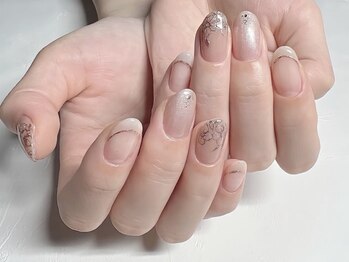 ヴィヴィアン ネイル(Vivian nail)/ブライダル風フラワーネイル