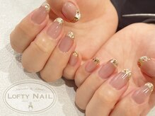 ロフティーネイル 駒川店(Lofty Nail)/ガラスフレンチネイル