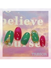 トレゾワ(TRESOR)/Xmasネイル