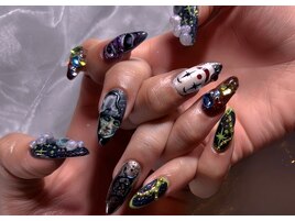 おまかせアート☆宇宙人襲来nail
