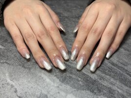 ホワイトラメグラデーション