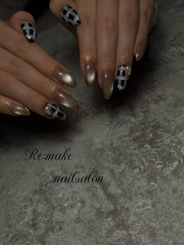 リメイク(Re:make)/マグネットミラーフレンチネイル