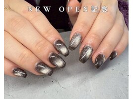 マーブルネイルフレンチネイル