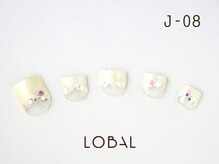 ロバル ネイルアンドまつげ(LOBAL)/フットネイルJ‐08￥10,700☆
