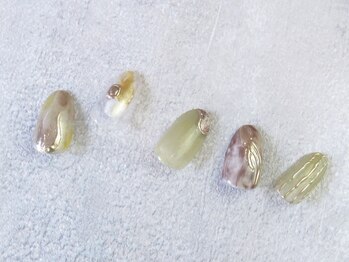 ソウ 難波店 nail salon Sou/ピスタチオカラーnail