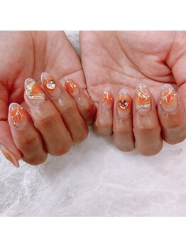 ネイルドクター(nail doctor)/オレンジチークネイル