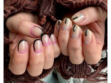 ネイルサロン ティフィン(tiffin)/～Black×Spring～