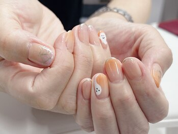 フォルサ(Forca)/ハロウィン秋ネイルラメフレンチ