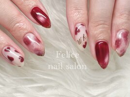 ニュアンス/ハート/オタクネイル