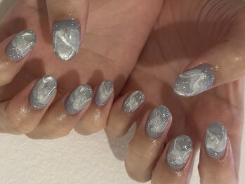 フロウネイル(Flow nail)/simple art