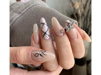 バイムーンサロン(By Moon Salon)/チェックネイル