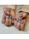 ミラー×グラデーションネイル☆