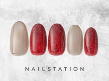 ネイルステーション ルミネ北千住店(NAIL STATION)/キラキラネイル／パラジェル