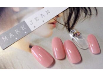 マークジーン 甲南山手(MARK JEAN)/ピンク×ラメフレンチ