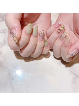 アティックネイルアトリエ(attic nail atelier)/手描きレモン★