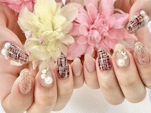 ディーネイル 京橋(D-nail)/立和名/秋色ツイードネイル☆