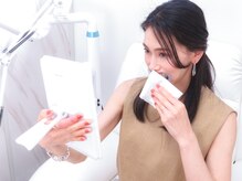 ホワイトニングサロンリセット 白金高輪(RESET)/SETP2 歯・歯茎の水分を取る