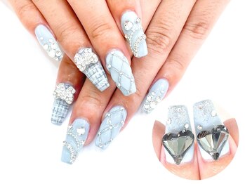 ネイルコレクション ピンク(Nail Collection Pink)/長さ出しジェル放題★ツイード