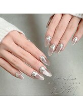 クリーム(Nail Atelier CREAM)/水光マグネット・holoグラデ