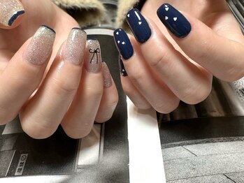 デューネイルスタジオ(dew nail studio)/ネイビー フラッシュ