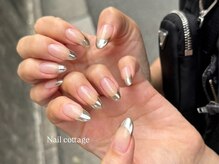 ネイルコテージ 新宿南口店(Nail cottage)/ミラーフレンチ¥7150