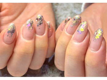 ヘアー ネイル バッサ(Hair/Nail BASSA)の写真/【Hair&Nail同時施術でオフ無料★】ワンカラー/ラメグラ/カラグラ/変形フレンチ等リーズナブルに楽しめる◎